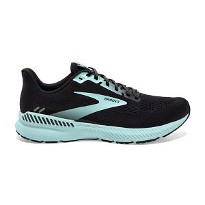 Brooks Launch GTS 8 Road Running Shoes - Womens, Black/Blue | IE-TFN950684